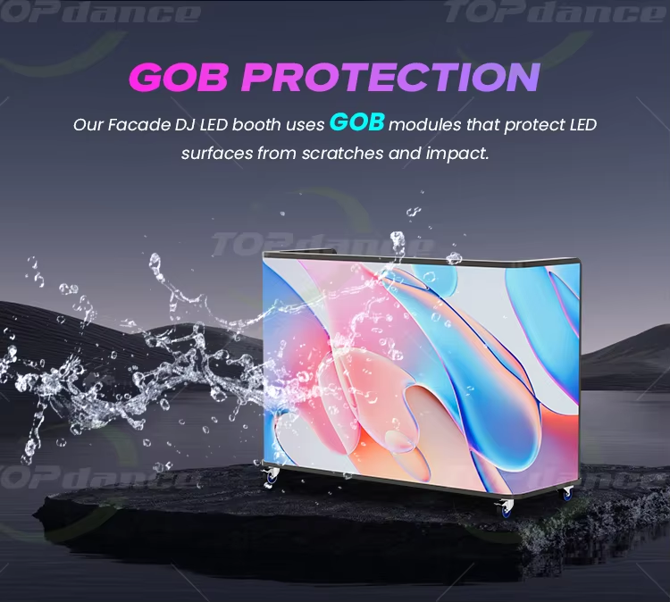 YIXZSWD DJ Booth With LED screen