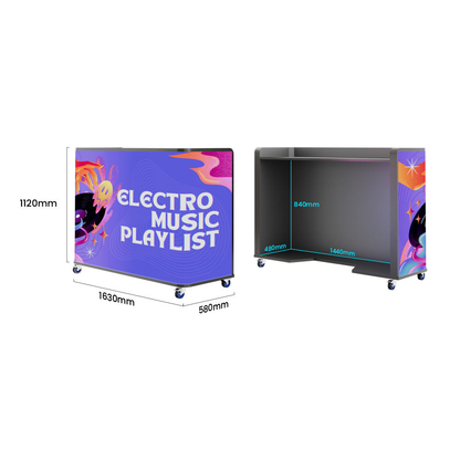 YIXZSWD DJ Booth With LED screen